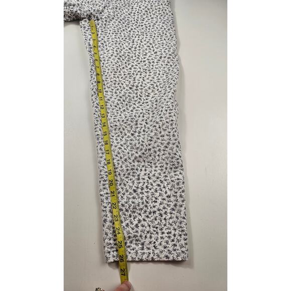 Talbots 10 PETITES 10P floral print ankle capri pants career casual whimsical * - Picture 5 of 7